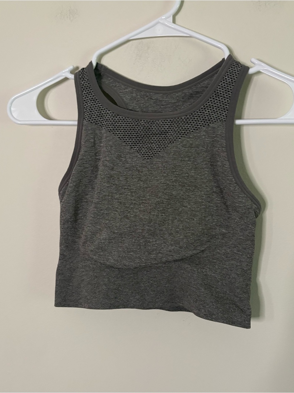 Zella Women’s Medium Gray Sports Bra Top Non Padded Yoga Gym Leisure W7